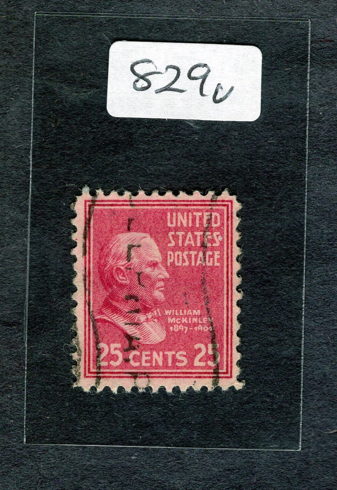 1938 Stamp #829 William McKinley Used