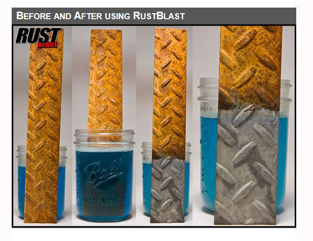 KBS Coating 3200 - KBS RustBlast Rust Remover Metal Prep - 8 Ounce
