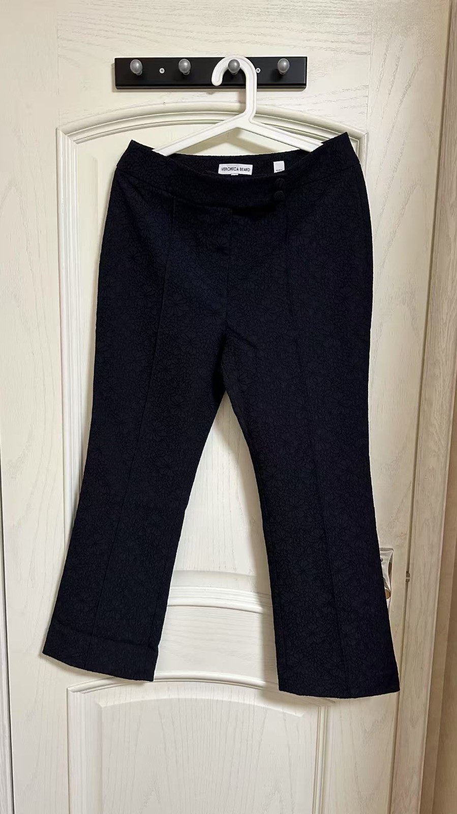 NEW VERONICA BEARD Dell Jacquard Pant Navy 0-12