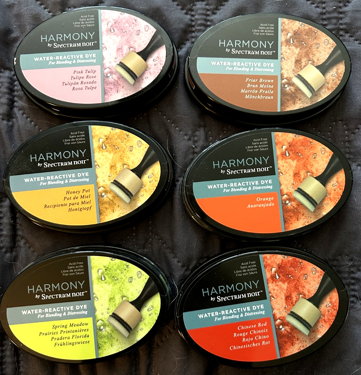 Crafters Spect 42Noir Inkpad Harmony Water-Proof, Metallic-Pigment, Alcohol-Pr