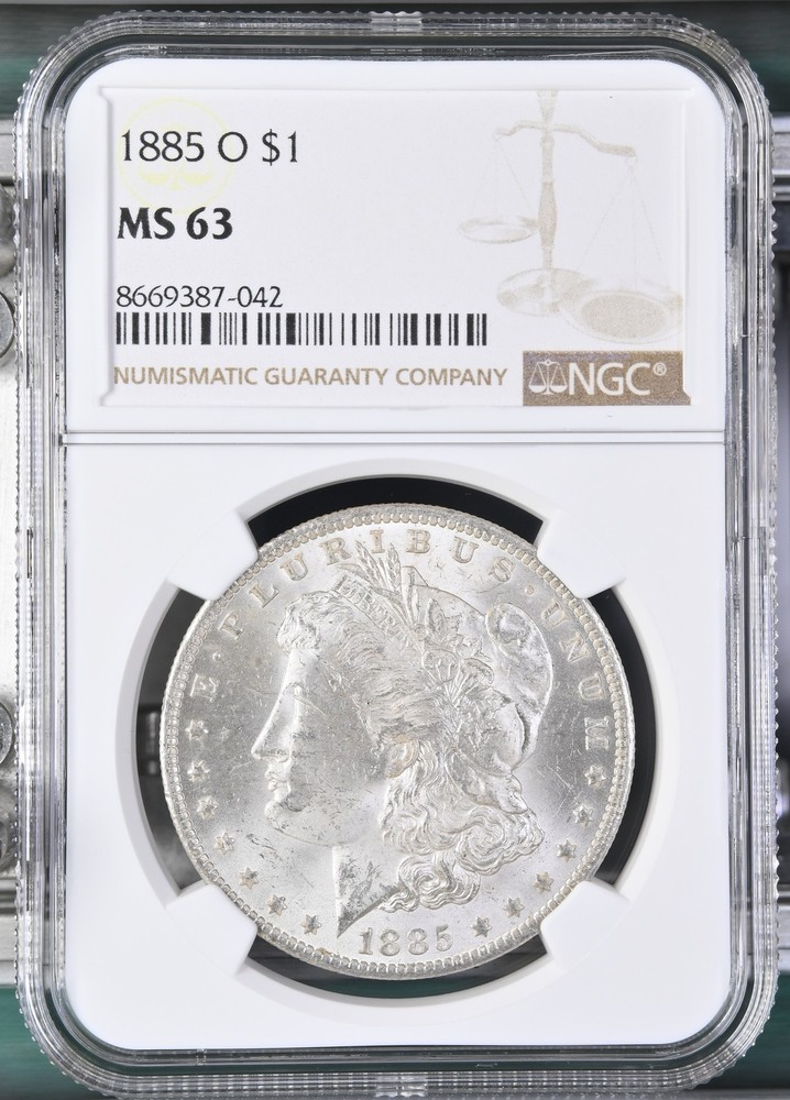 1885 O Morgan Silver Dollar NGC MS-63