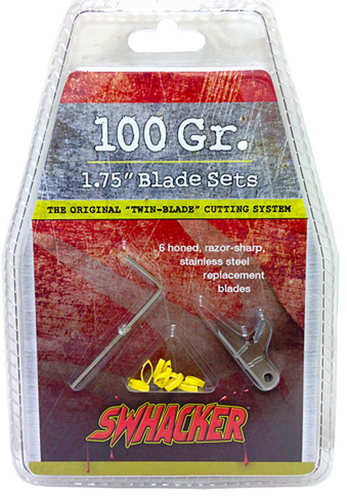 Swhacker 100 Grain 1 3/4" Replacement Blades 6 Pack