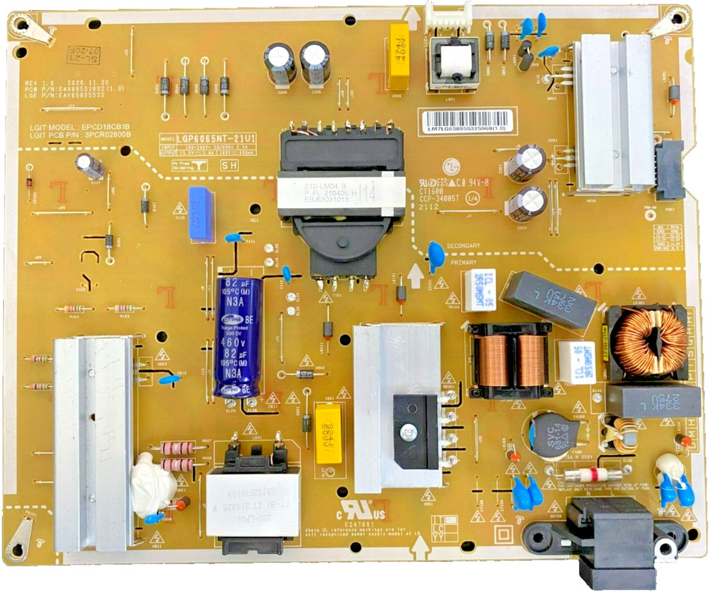 LG EAY65895532 Power Supply/LED Driver Board