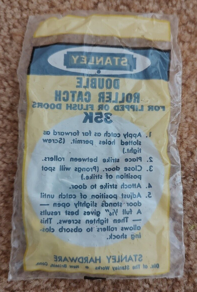 NOS Stanley Double Roller Catch For Lipped Or Flush Doors 35k