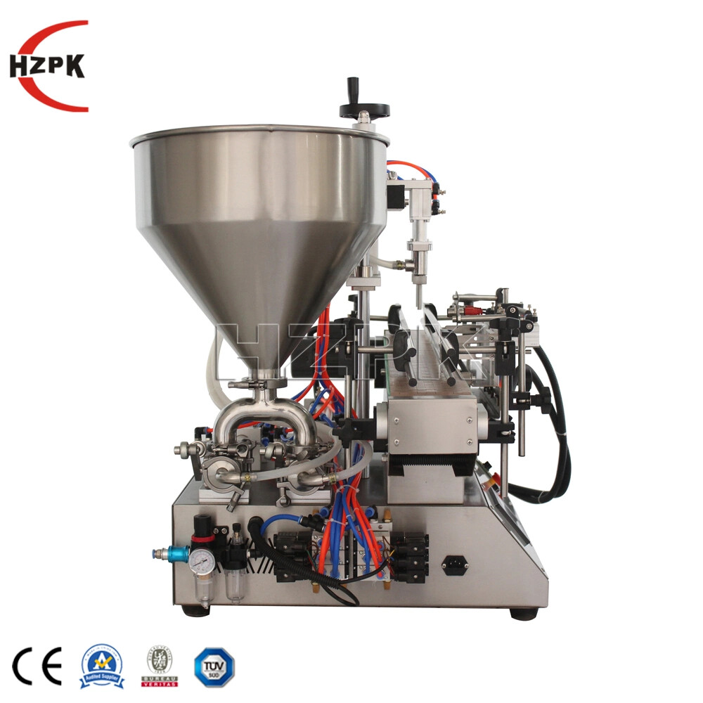 Desktop Automatic Double Nozzles Paste Peanut Butter Ketchup Filling Machine