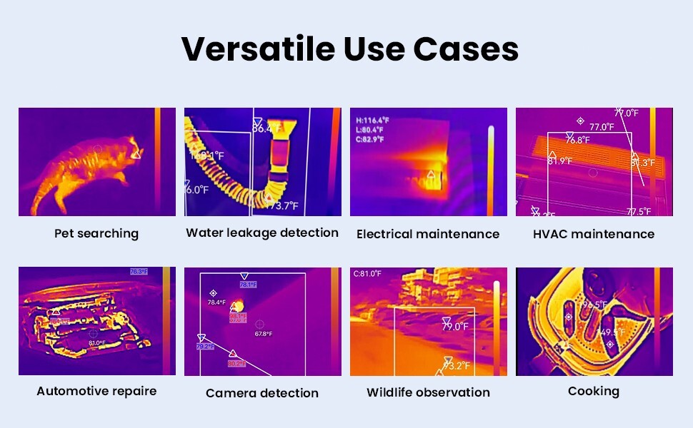 LAUREII IR Resolution Thermal Camera Wireless Temperature Imager Camera Handheld