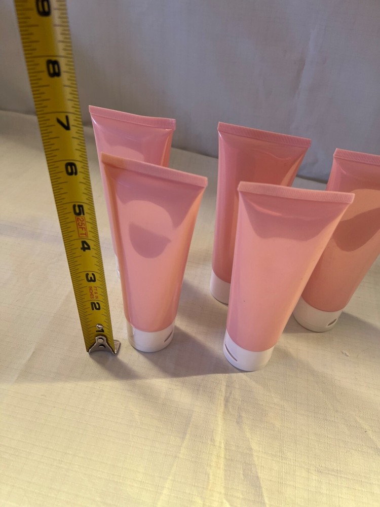 Flip Cap Empty Pink Squeeze Bottles 25 Pack