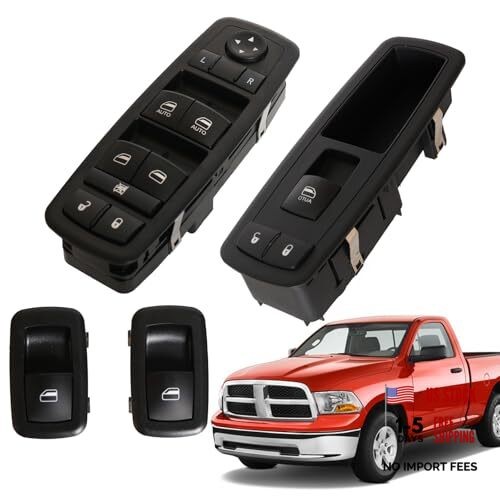 Complete Set of Window Switch, Master & Passenger & Rear Left Right Power