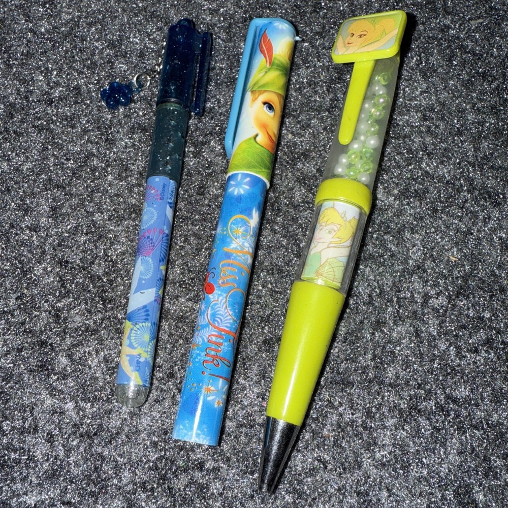 Lot If 3 Tinker Bell Pens Read