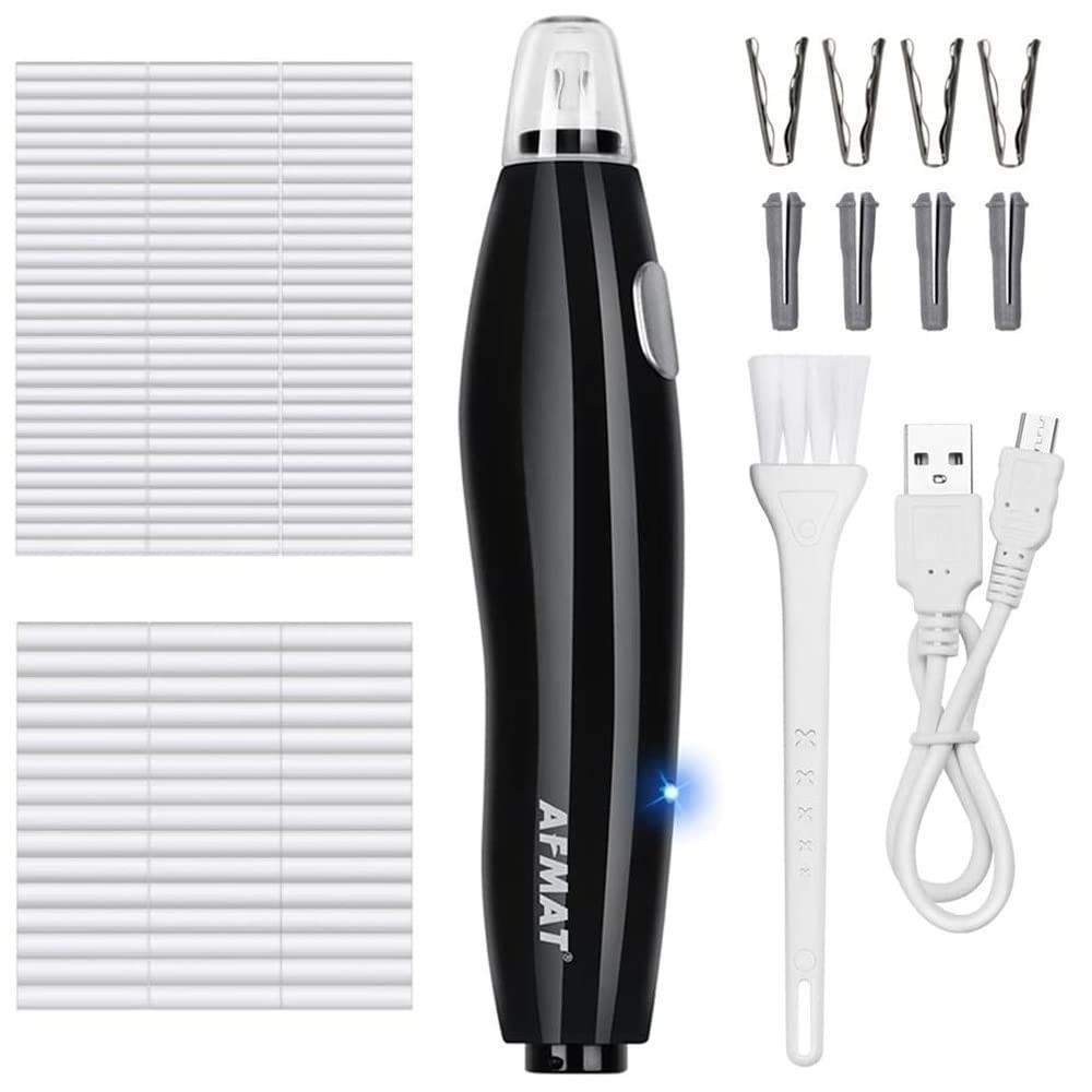 Rechargeable Electric Eraser Kit 140 Refills Drafting Drawing EE04 Black
