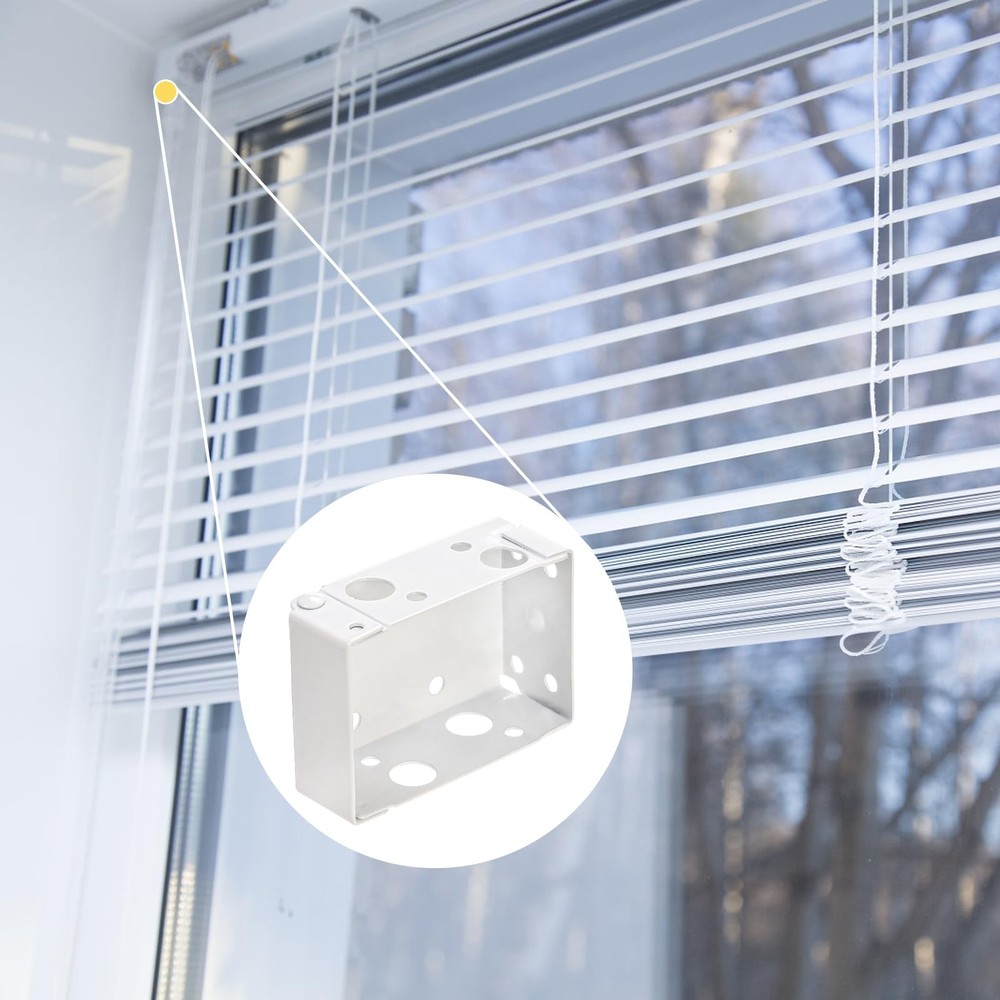 12 Pack 2.5 Inch Blind Brackets, Low Profile Box Mounting Bracket for Window ...