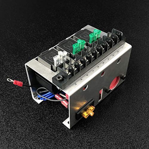 Fused Relay Panel Box and 12vDC Wiring Kit () 3 Relay