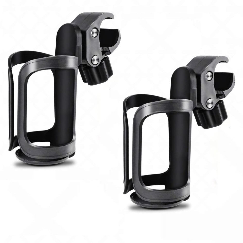 Universal 360° Rotating Cup Holder, 2-Pack - Fits for Boat, Pontoon, Stroller...