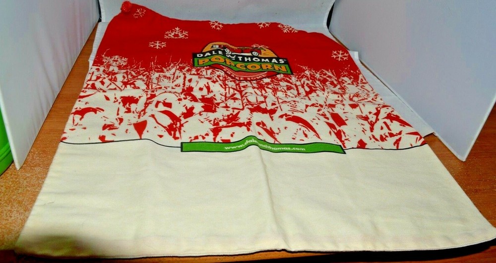 Large Dale & Thomas Canvas Popcorn Drawstring Bag 17-1/4" x 22-3/4" Drawstring