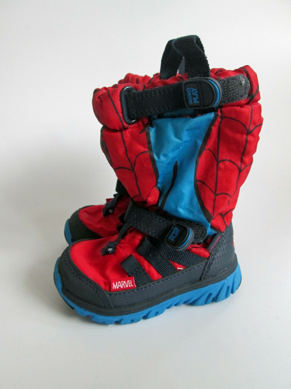 STRIDE RITE Winter Snow Boots Size 4 Sneaker Boot Red Spider-Man Made 2 play M2P