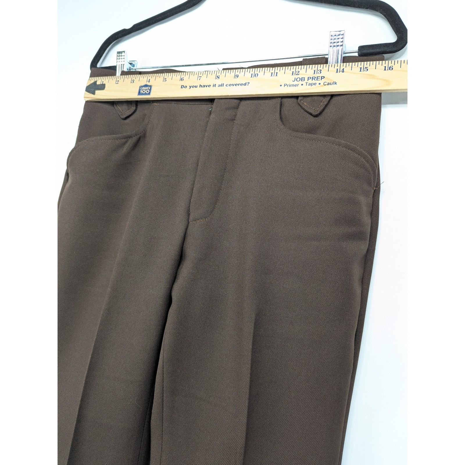 Vintage Wrangler Mens Brown Western Dress Slacks Wide Leg USA Made 32x31 WS100BN