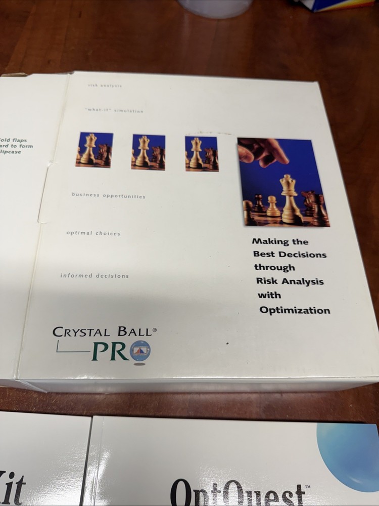 Decisioneering Crystal Ball Software Windows Version 4.0g Tutorials CD Books