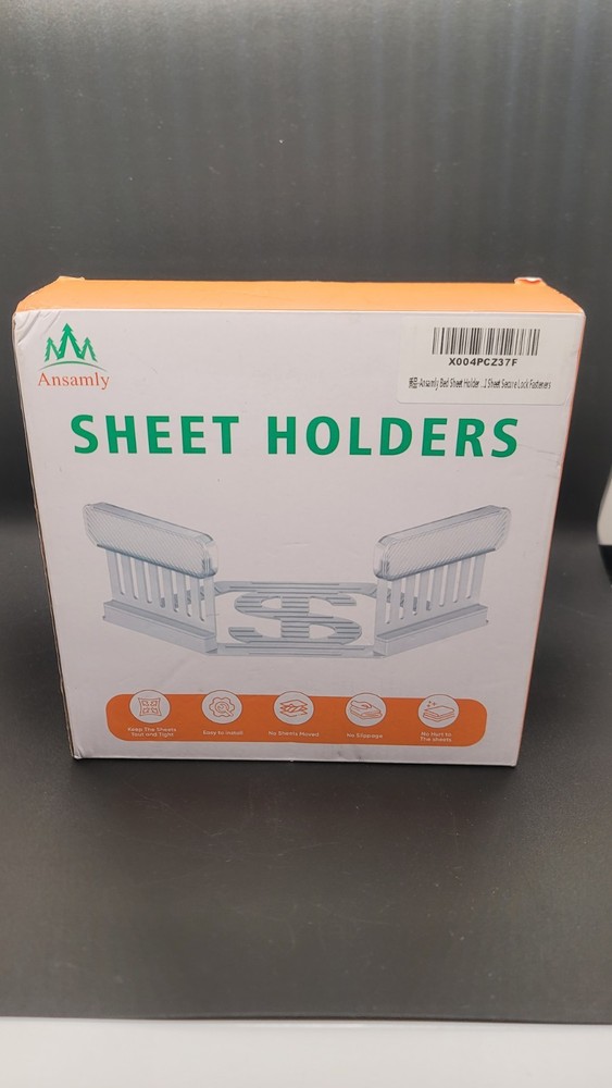 Ansamly 4PCS Lock Sheet Holders Keep Sheets Tight Bed Sheet Holder Corner NIB