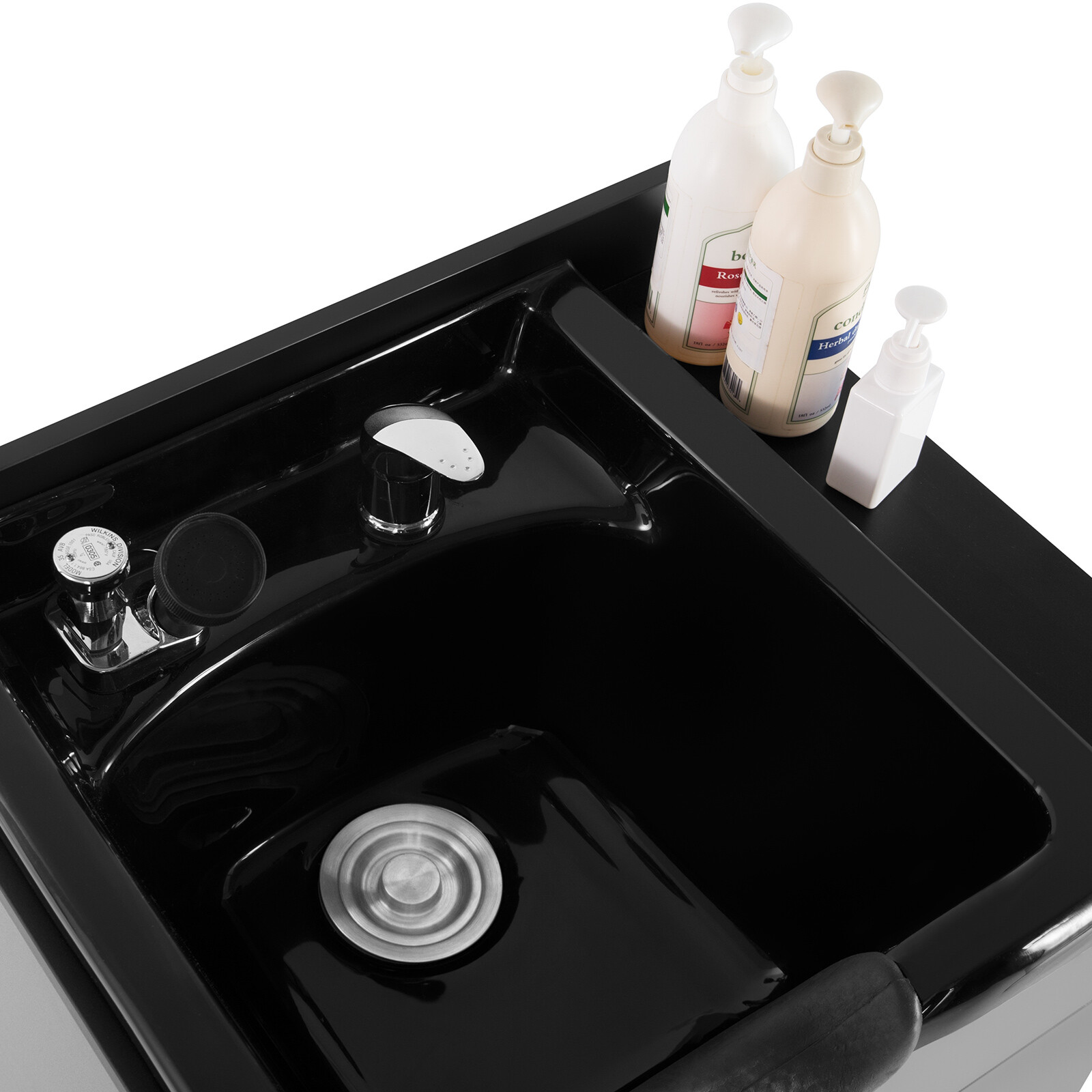 Backwash Shampoo Station Bowl Sink,Reclining Barber Chair,Salon Beauty Equipment