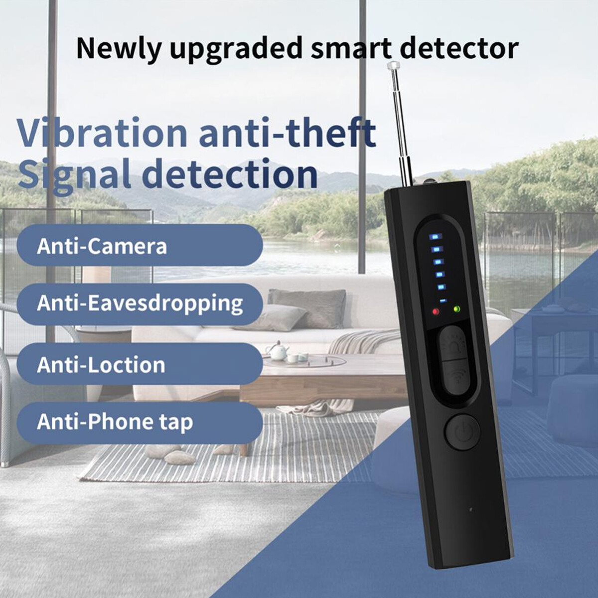 Portabl Hidden Camera Detector, Camera Detector, Anti Spy, GPS Tracker Detector