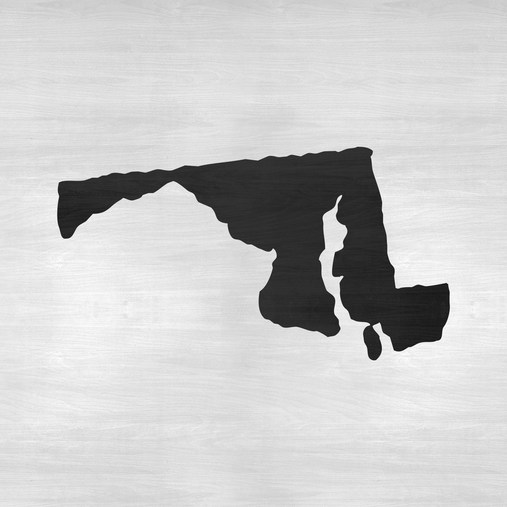 Maryland State Stencil - Durable & Reusable Mylar Stencils
