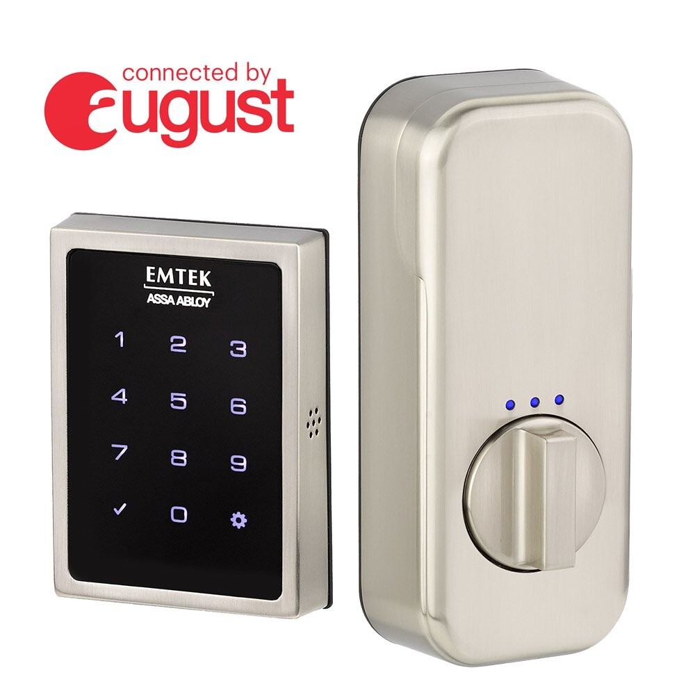Emtek Smart Touchscreen Deadbolt Connected By August EMP1101-US26, Chrome