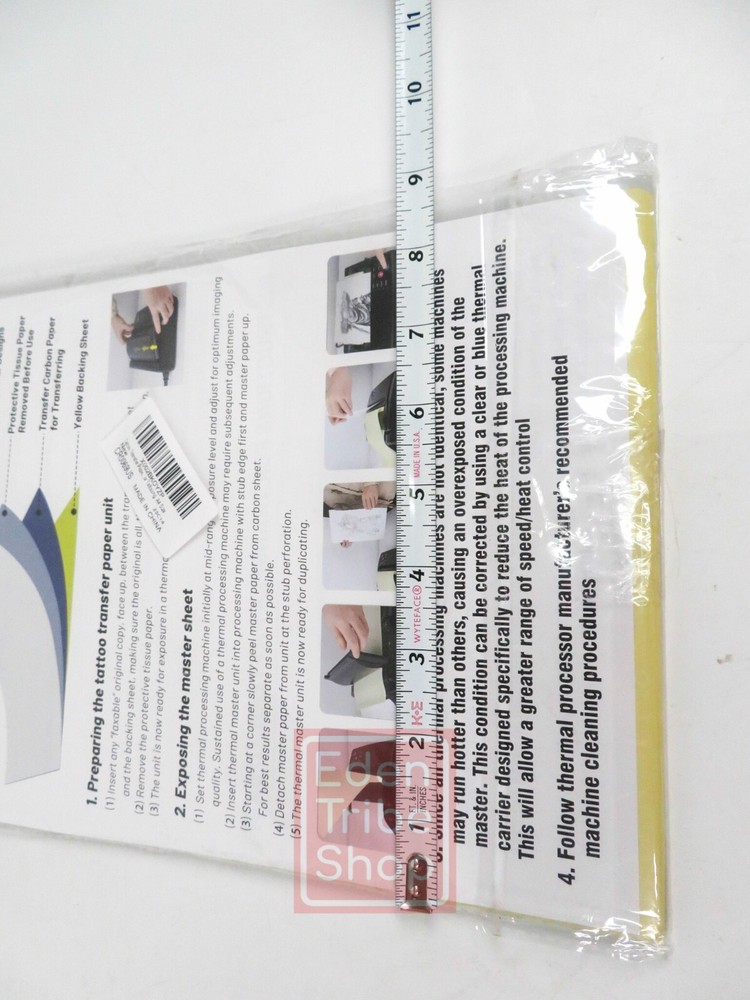 Thermal Tattoo Transfer Machine Stencil Printer Black Model 116F Studio