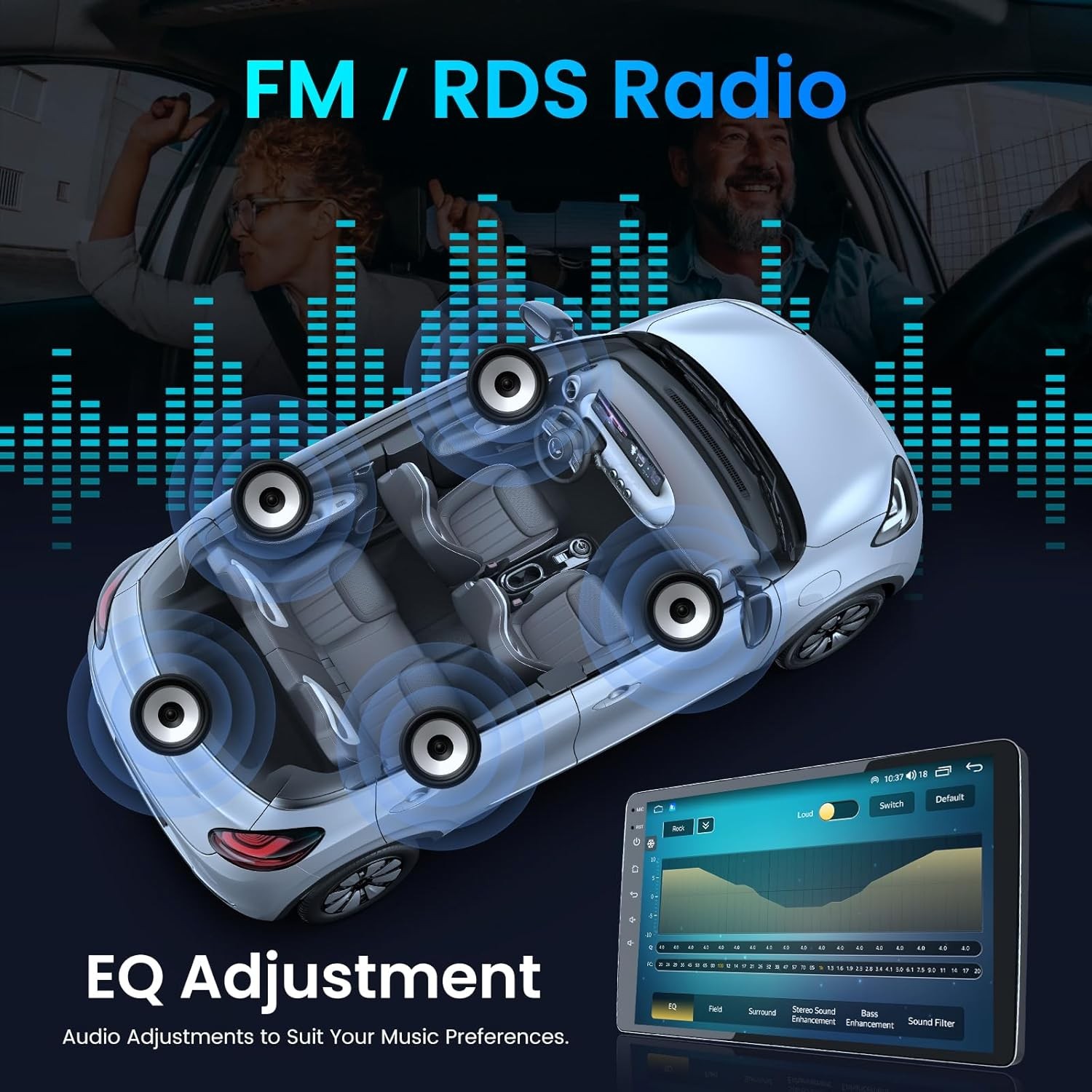 Carplay Car Stereo Radio For 2014 2015 2016 2017 2018 Chevy Silverado GMC Sierra