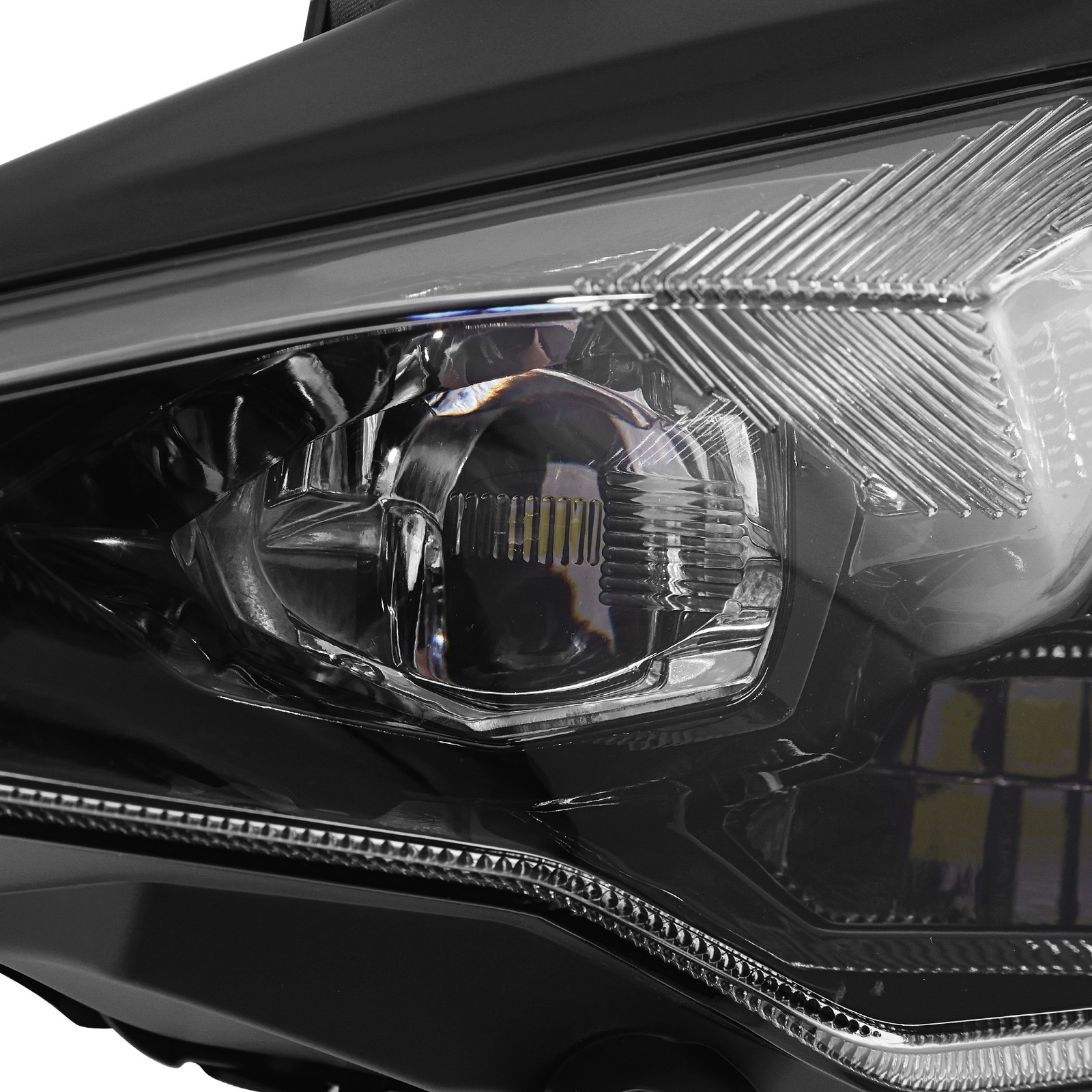 Front LED Headlight &Upper Fairing Stay Bracket Fit For Kawasaki Ninja 500 24-25