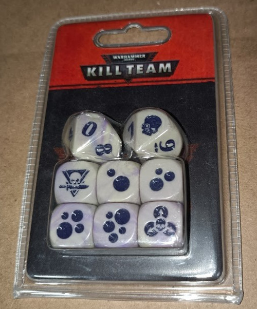 ⚔️WARHAMMER 40K - KILL TEAM - GELLERPOX INFECTED -  DICE SET - NIB - OOP ⚔️
