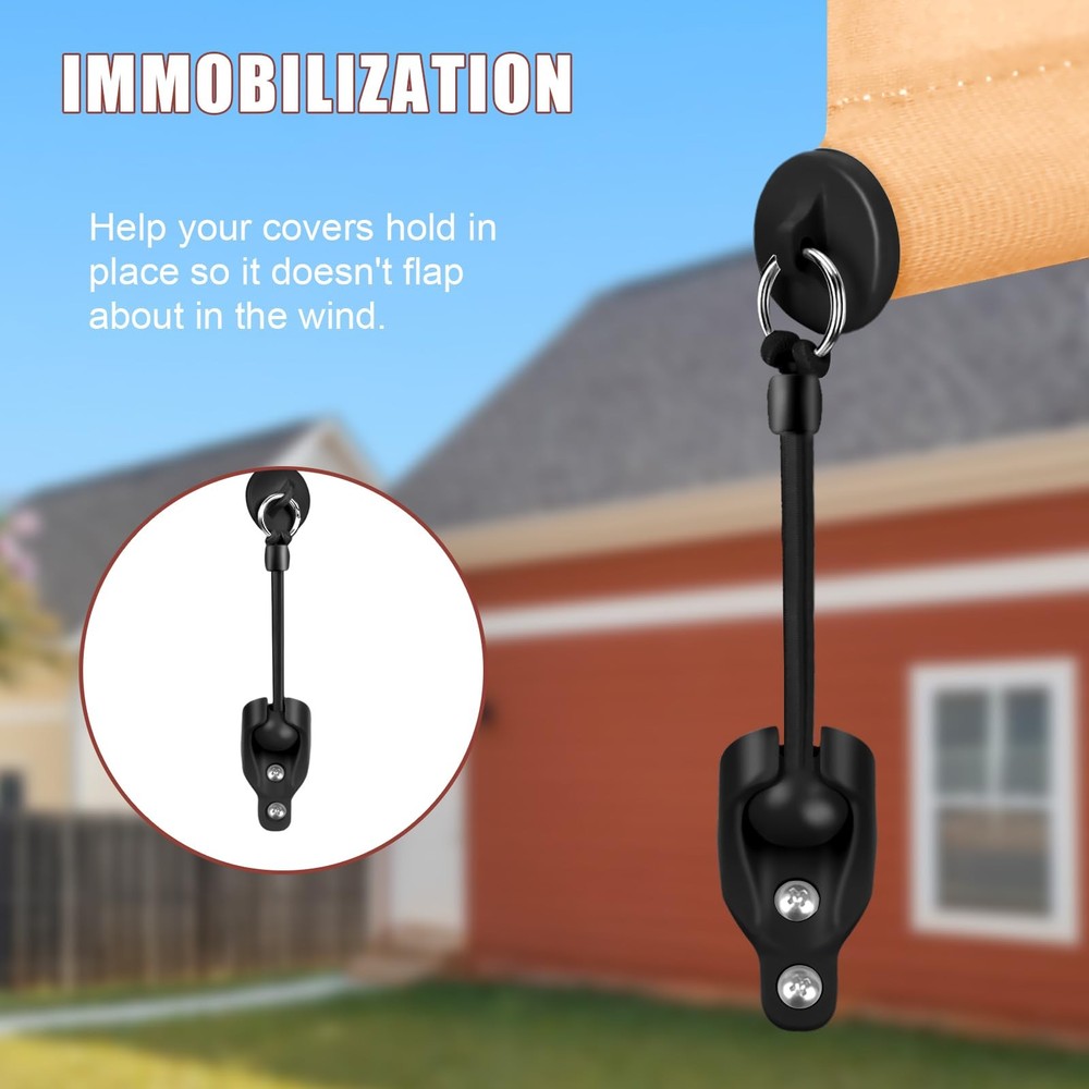 Coolaroo Replacement Part Roller Shade Hardware Bungee Kit and End Cap Tie Do...