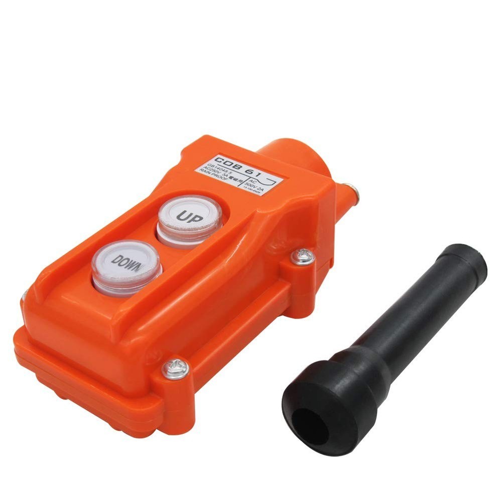 Rainproof Up-Down Push Button Switch for Crane Hoists - 250V/5A Control Station