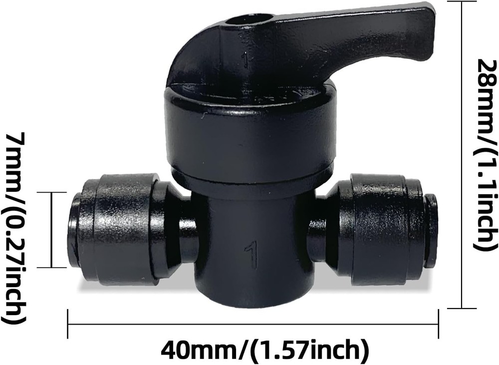 10 Pack Quick Connect 1/4" Drip 10PCS Irrigation Shut Off Valve