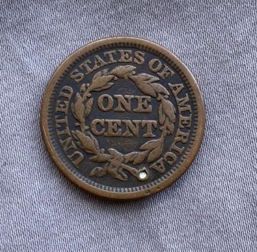 1849 Braided Hair Large Cent