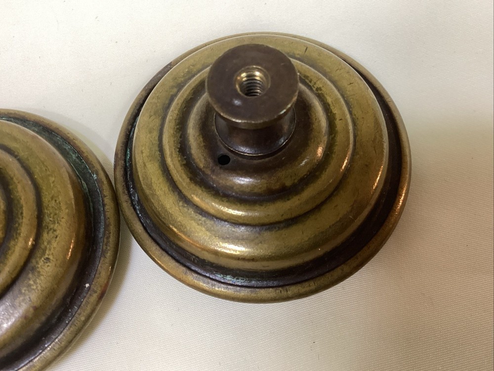 2 Antique 13 STAR EAGLE BRASS HEPPLEWHITE Style DRAWER PULLS