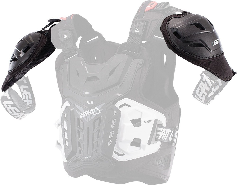 Leatt 4.5 Pro Chest Protector Shoulder Guards Black
