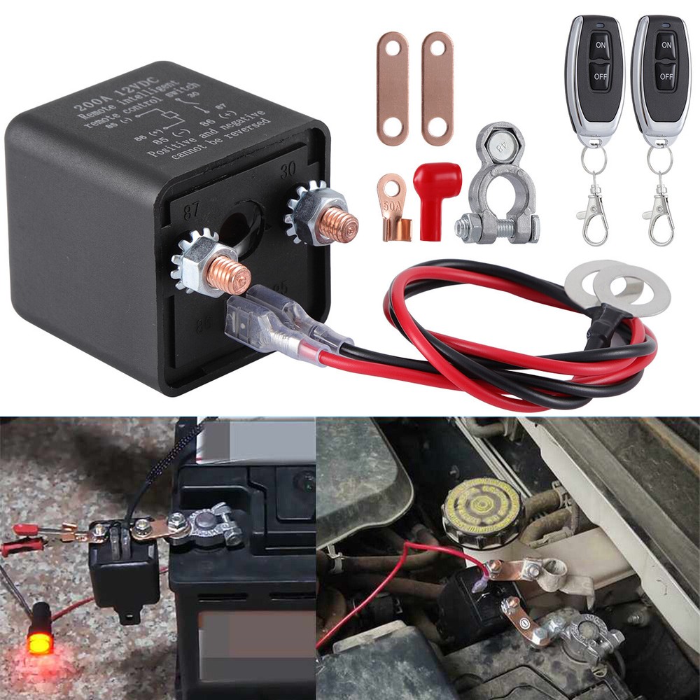 Car Battery Disconnect Switch Remote Control Power Kill Master Isolator Cut Off