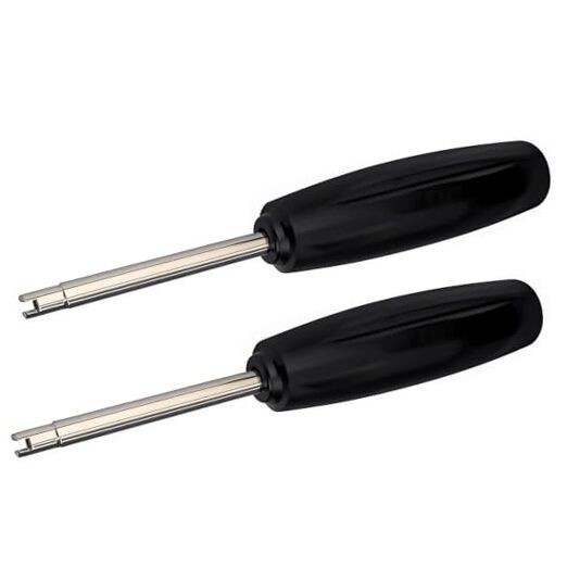 2 Pieces Valve Core Torque Tool, Avoid 2Pieces Valve Core Torque Tool（Black）