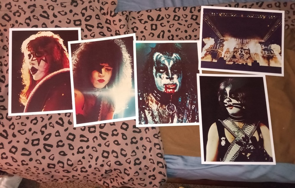 Kiss Classic photos 1977-78 Kiss Army 5 card new 8x10 re issue Ace Gene Alive 2