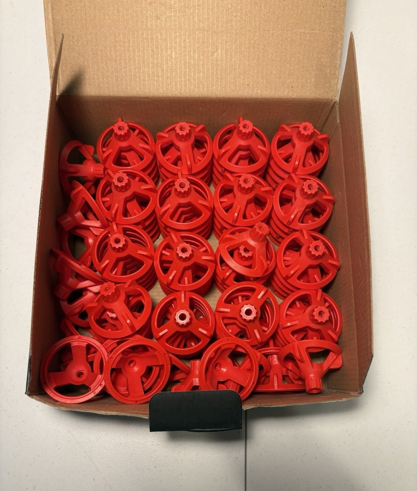 Spin Doctor Tile Lippage Control System Leveling Caps (Red) 100 Count Box