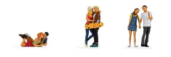 Noch 15512 HO Scale Young Couples -- pkg(6)