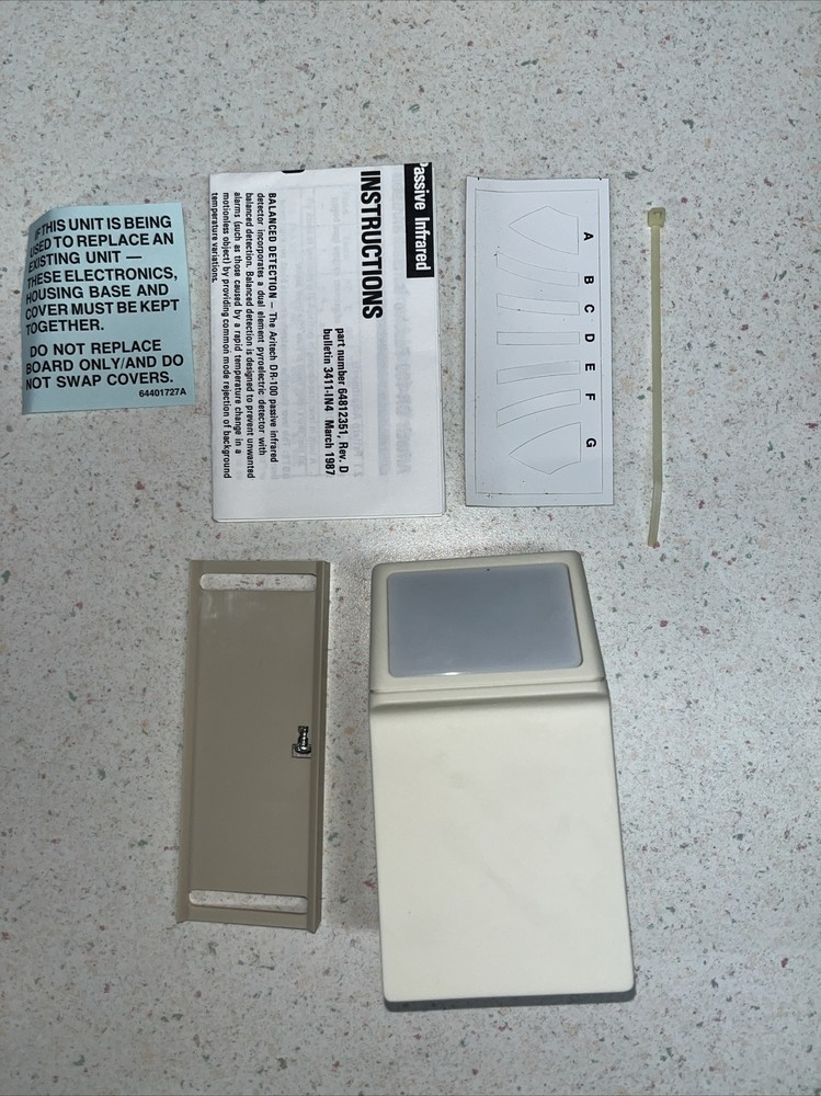 New ARITECH MODEL 100 PASSIVE INFRARED SENSOR Catalog Number DR-100