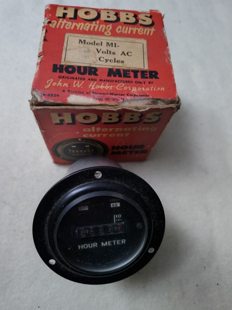 VINTAGE (HOBBS) Alternating Current Meter (240 Volts)