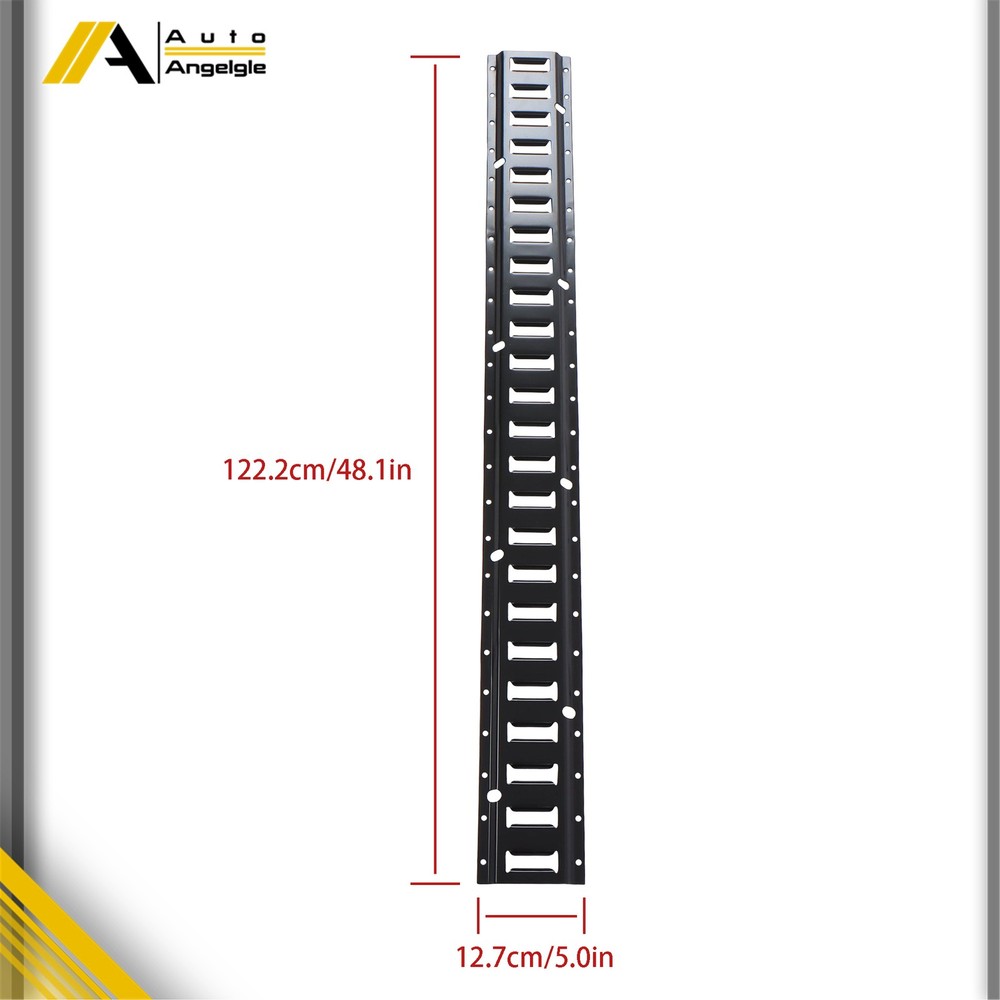 For Cargo Trailers Power Coated E-Tracks 2 Pack 4' E Tie Down Rail Kit