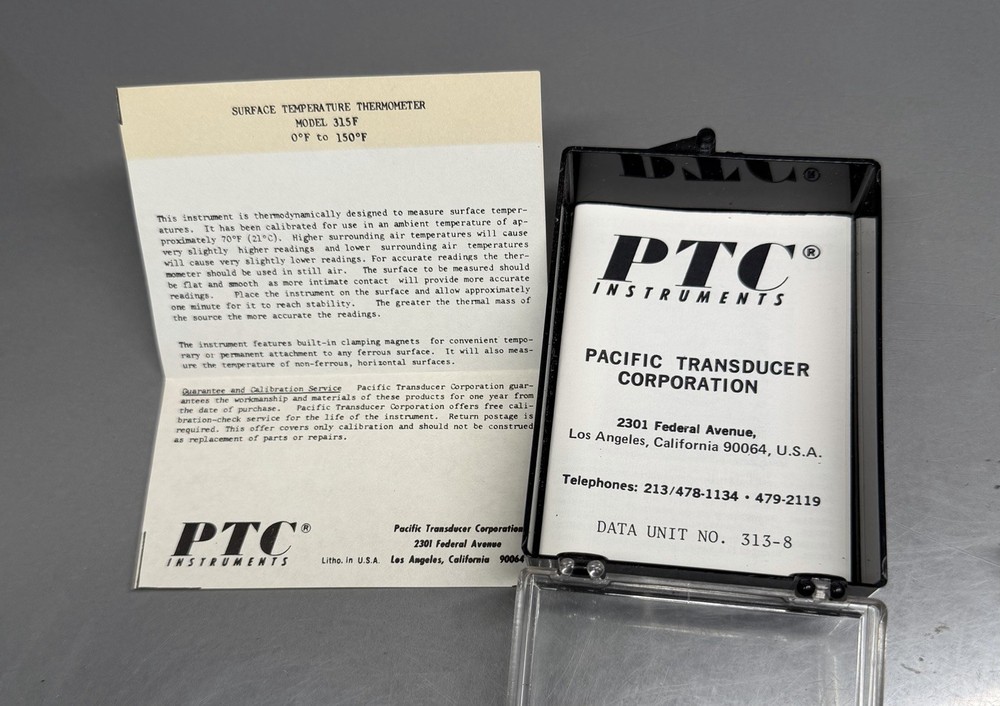 PTC Surface Thermometer ~ Model 315F ~ Untested ~ 0 To 150 F