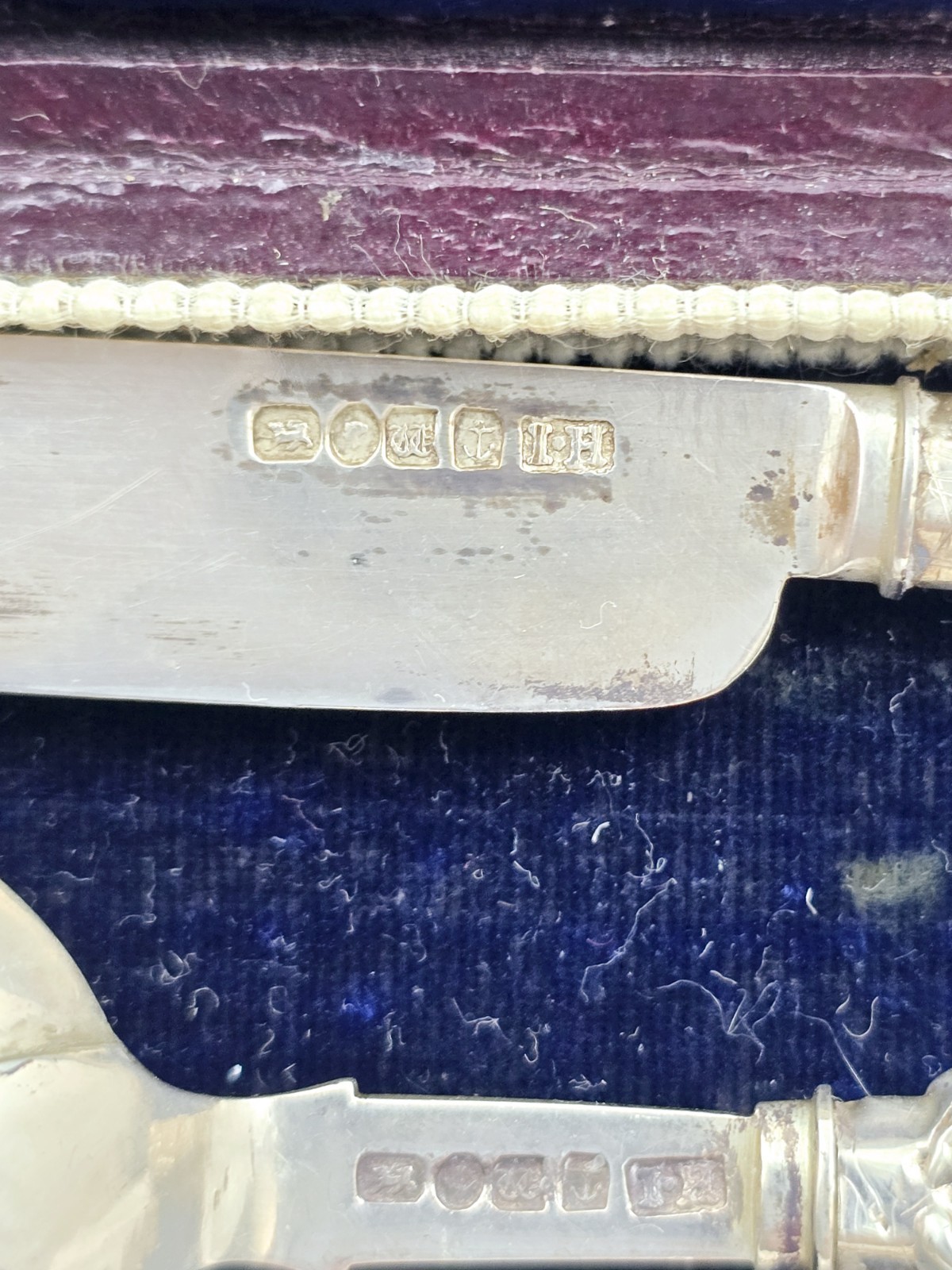 Antique English Sterling Christening Set