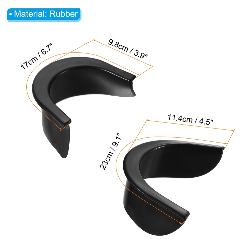 6Pcs Billiard Hole Liners Rubber Pool Table Pocket Liners Replacement Black