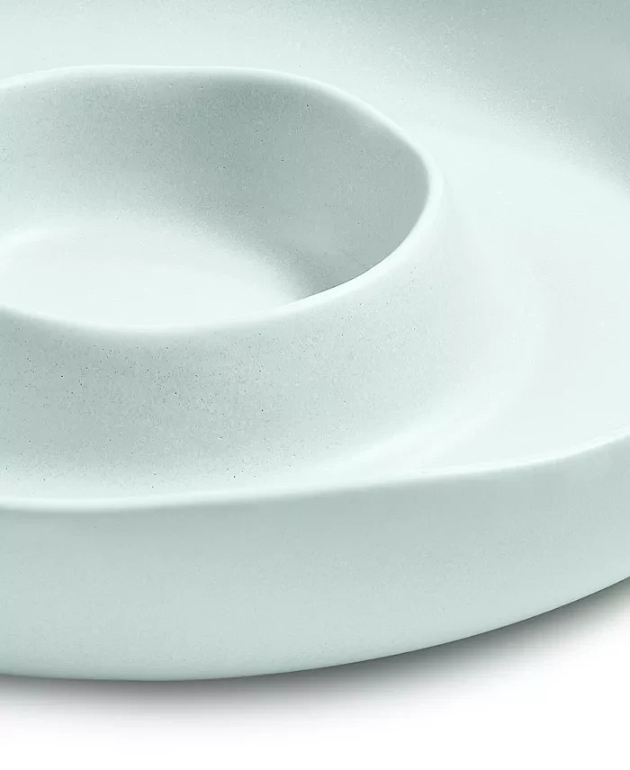 Oake Ceramic Chip and Dip Server 12''