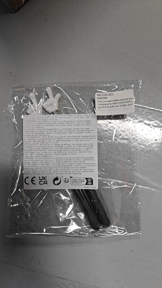 2Pcs Telescopic Teachers Pointer, Extendable Hand Pointer Finger Pointer Stick,