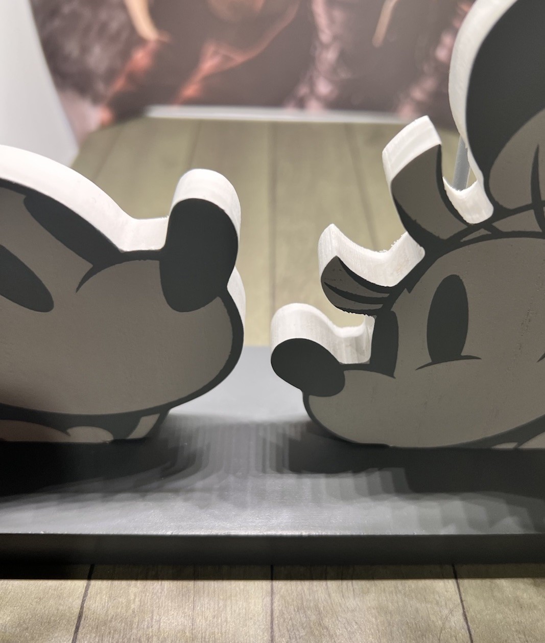 Disney World Our Happy Place Mickey Minnie Mouse Wood Metal Shelf Home Decor NEW